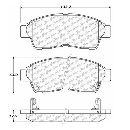 Centric Parts Centric Premium Pads, 300.05620 300.05620